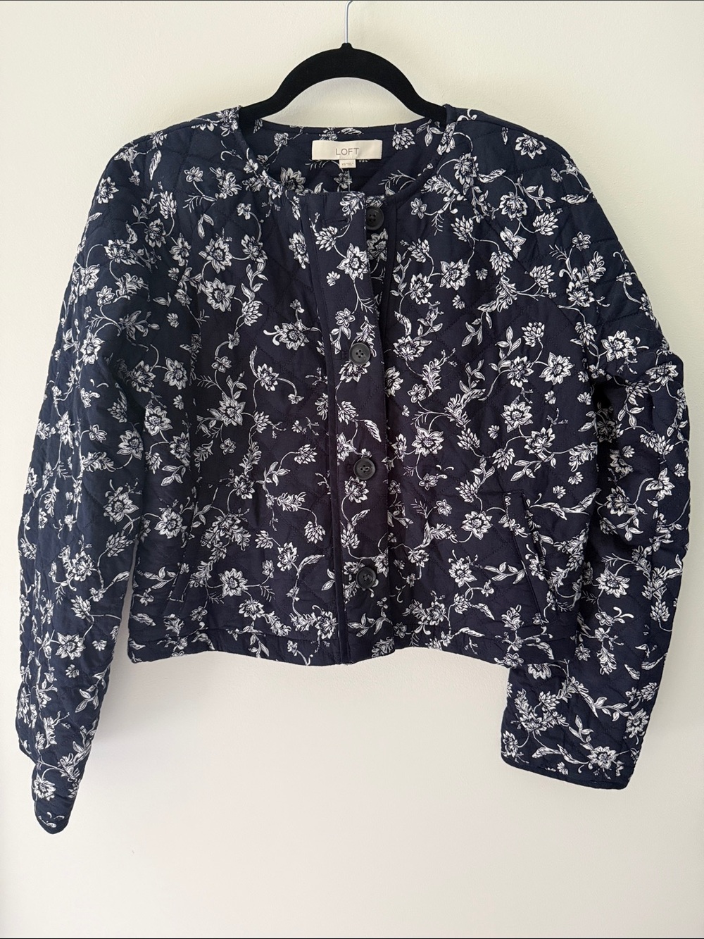 NWT Loft Quilted Floral Jacket